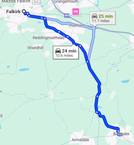 falkirk to clinic